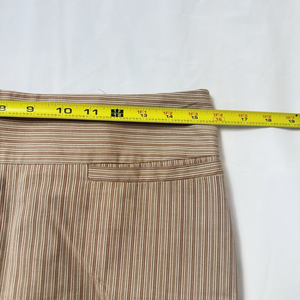 Barneys New York Womens Brown Striped Pencil Skirt Size 6 - Picture 2 of 16